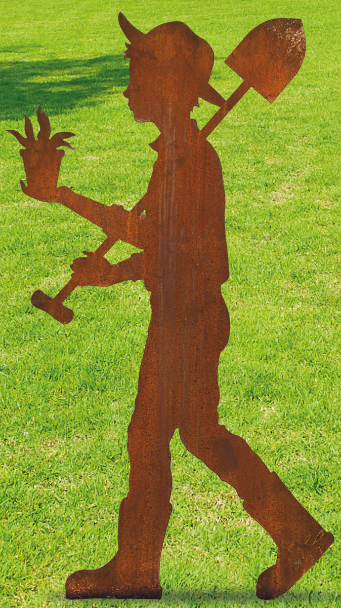 Gartenfigur / Silhouette 'Marcus', Gartenskulptur