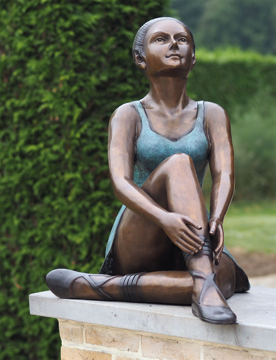 Gartenskulptur 'Ballerina', Bronze