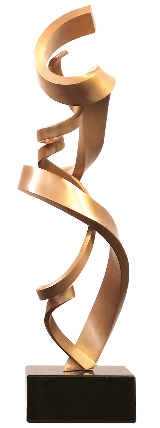 Kuno Vollet: Skulptur 'Curved Infinity' (2021), Bronze