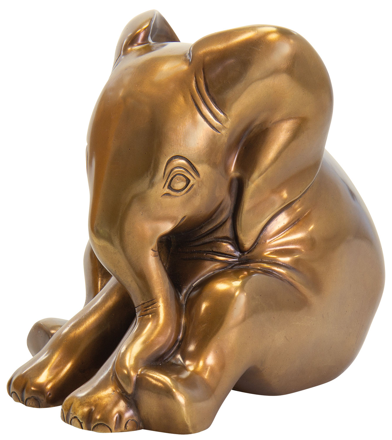 Jagna Weber: Skulptur 'Little Elephant', Version in Bronze