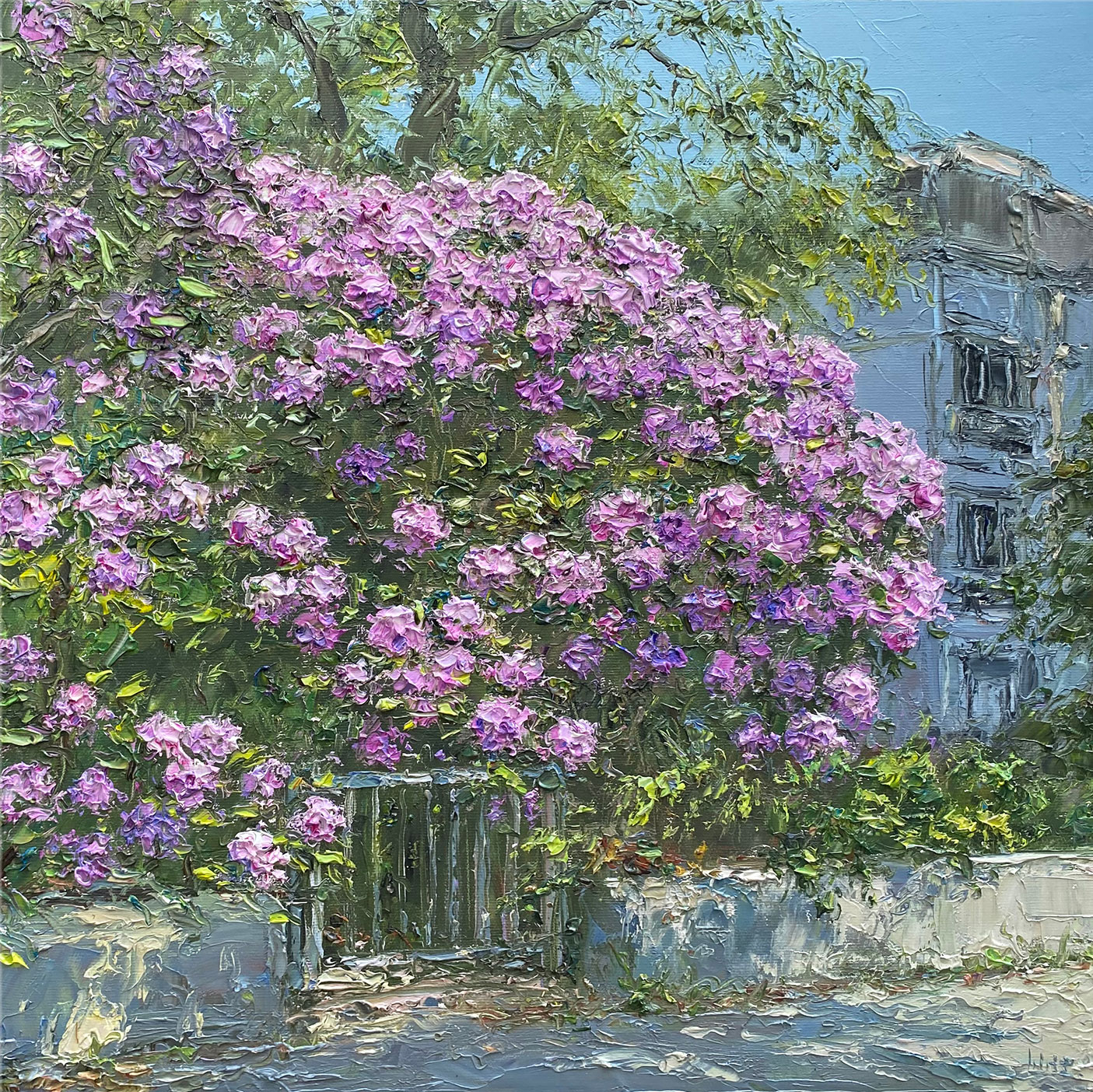 Peter Witt: Bild 'Rhododendron' (2024) (Original / Unikat), auf Keilrahmen