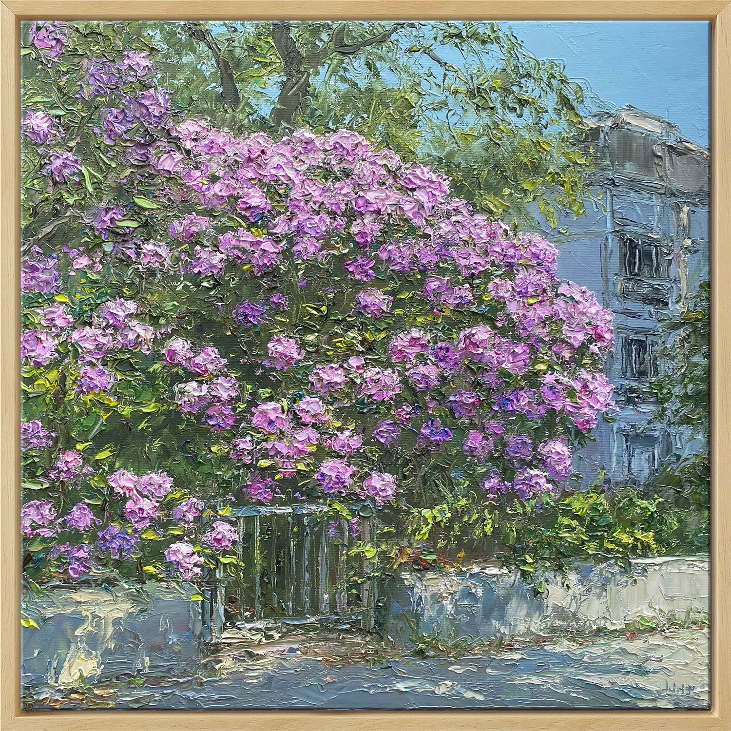 Peter Witt: Bild 'Rhododendron' (2024) (Original / Unikat), gerahmt