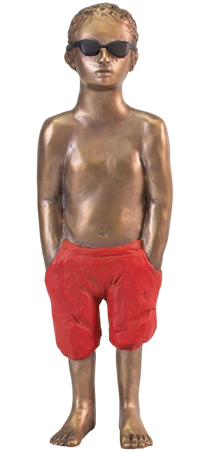 Peter Hermann: Skulptur 'Beachboy' (2024), Bronze