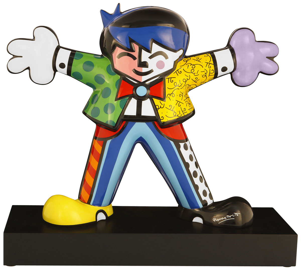 Romero Britto: Porzellanskulptur 'Hug Boy'