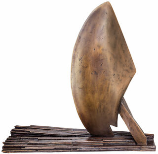 Skulptur "Afgang", bronze