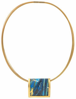 Halsband "Magic Blue" von Kreuchauff-Design