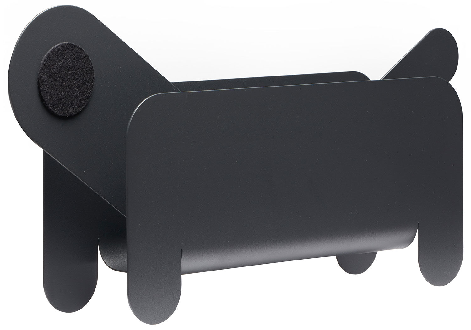 Magazine rack "Paper Pet", anthracite version by Frederik Roijé Design