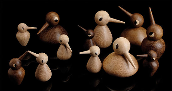 Træfigur "Bird Natural-Coloured" (lille, højde 7,5 cm) - Design Christian Vedel von ArchitectMade