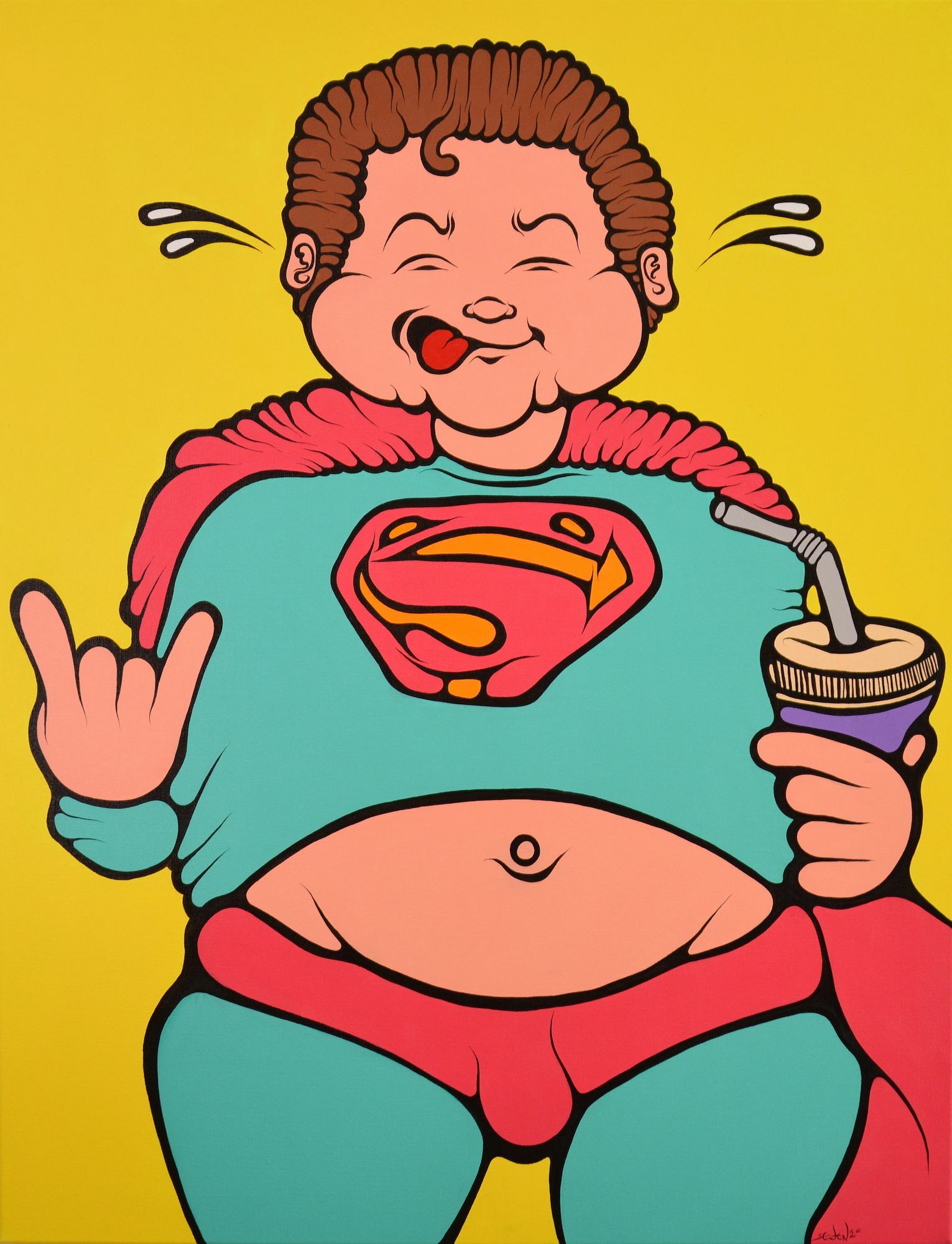 Bild "Lazy Superman" (2015) (Unikt verk) von Ewen Gur