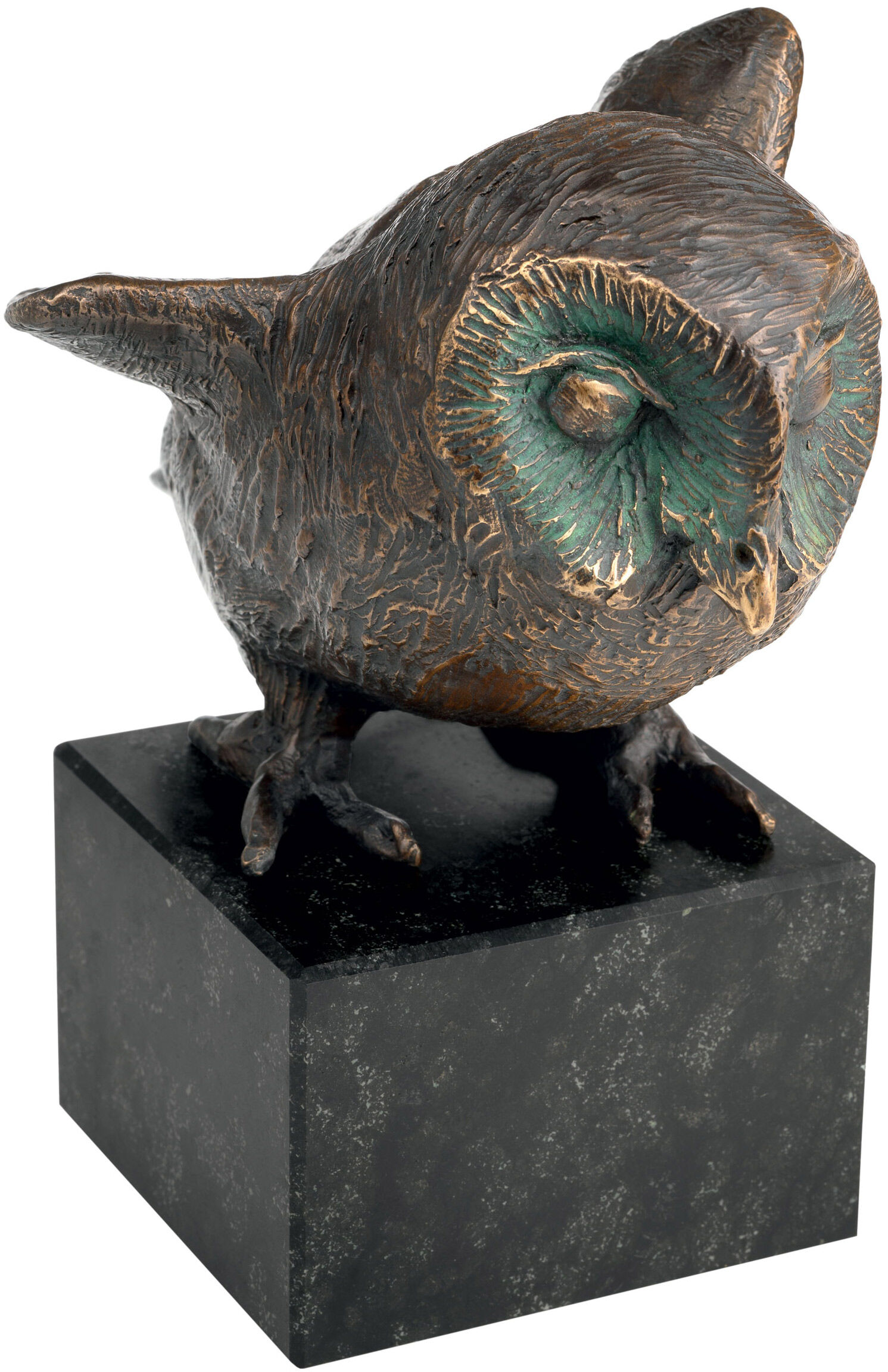 Uggleskulptur "The Guardian of the Nest", brons von Kurt Arentz