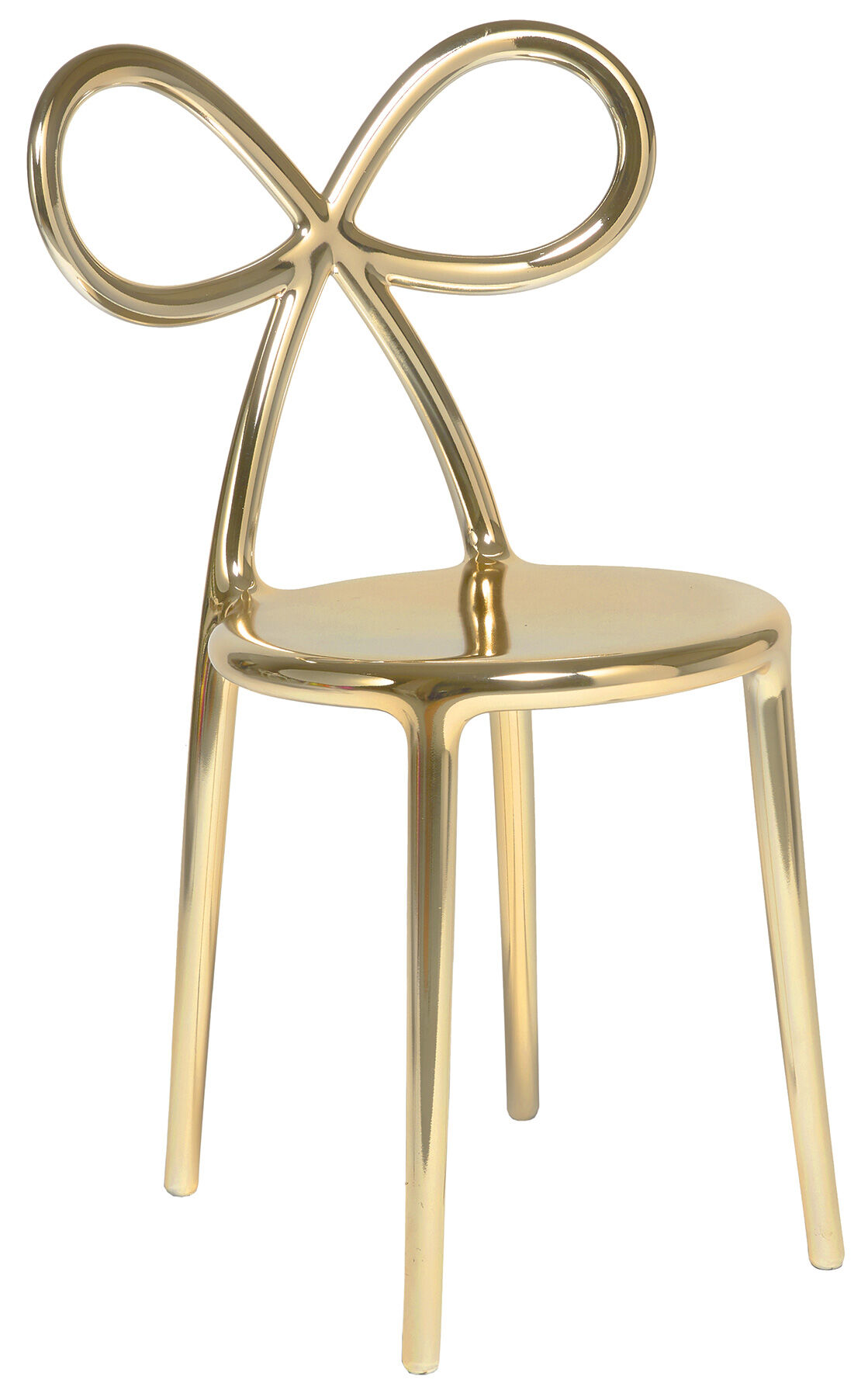 Designer chair "Ribbon Chair", golden metallic version - Design Nika Zupanc by Qeeboo