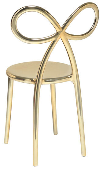 Designer chair "Ribbon Chair", golden metallic version - Design Nika Zupanc by Qeeboo