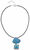 Halsband "Lökens torn" - efter Friedensreich Hundertwasser