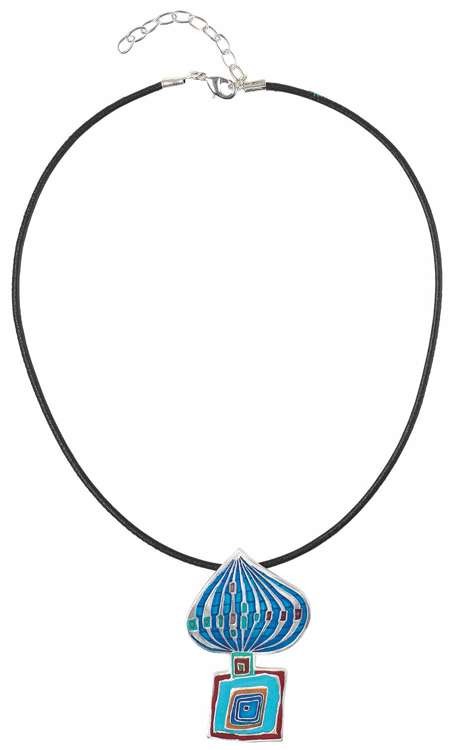 Halsband "Lökens torn" - efter Friedensreich Hundertwasser