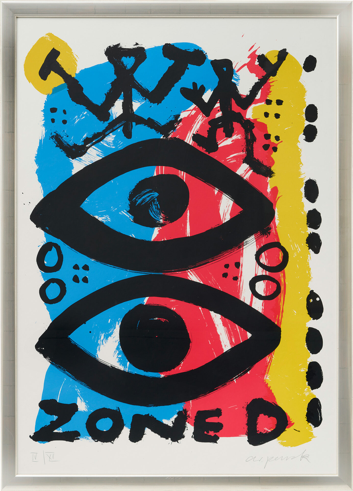 Photo "Zone D (yeux)" (1989) von A. R. Penck