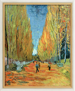 Bild "L'Allée des Alyscamps" (1888), gerahmt