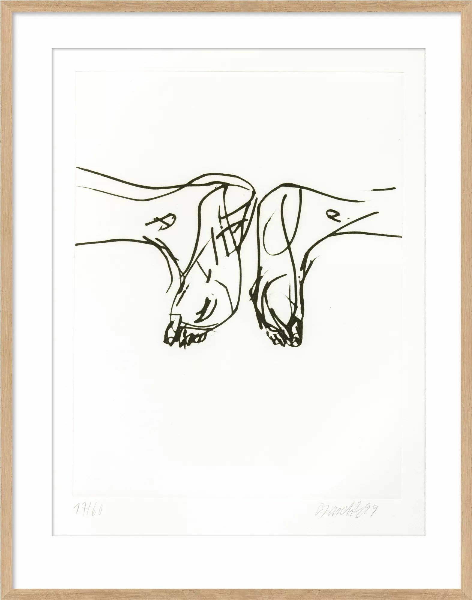 Picture "Untitled VIII" from the portfolio "Signs" (1999/2000) by Georg Baselitz