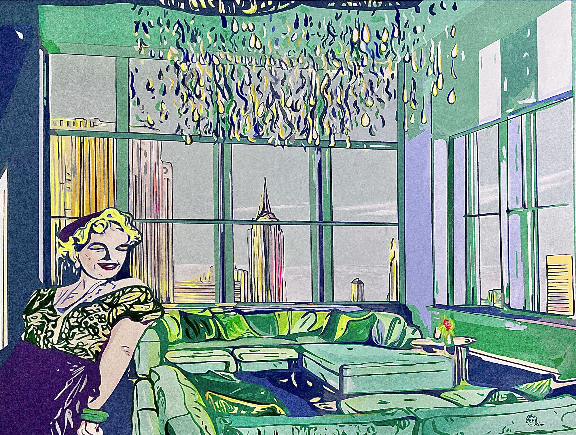 Billede "Penthouses Marilyn" (2024) (Unika) von MINO