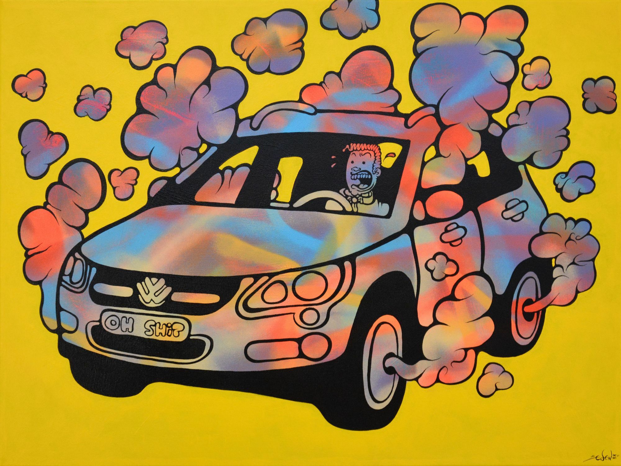 Bild "Gas Car #2" (2015) (Unikt verk) von Ewen Gur