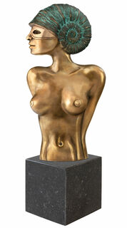 Sculptuur "Ammoniet met masker", bronzen versie