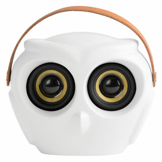 Mobiler Bluetooth-Lautsprecher "aOWL", weiße Version