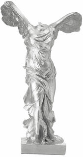 Skulptur "Nike från Samothrake", gjutet silver