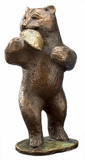 Skulptur "Honey Bear", brons von Kurt Arentz