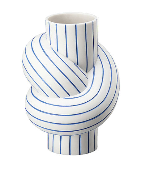 Porslinsvas "Node - Stripes Blueberry" - Design Martin Hirth von Rosenthal