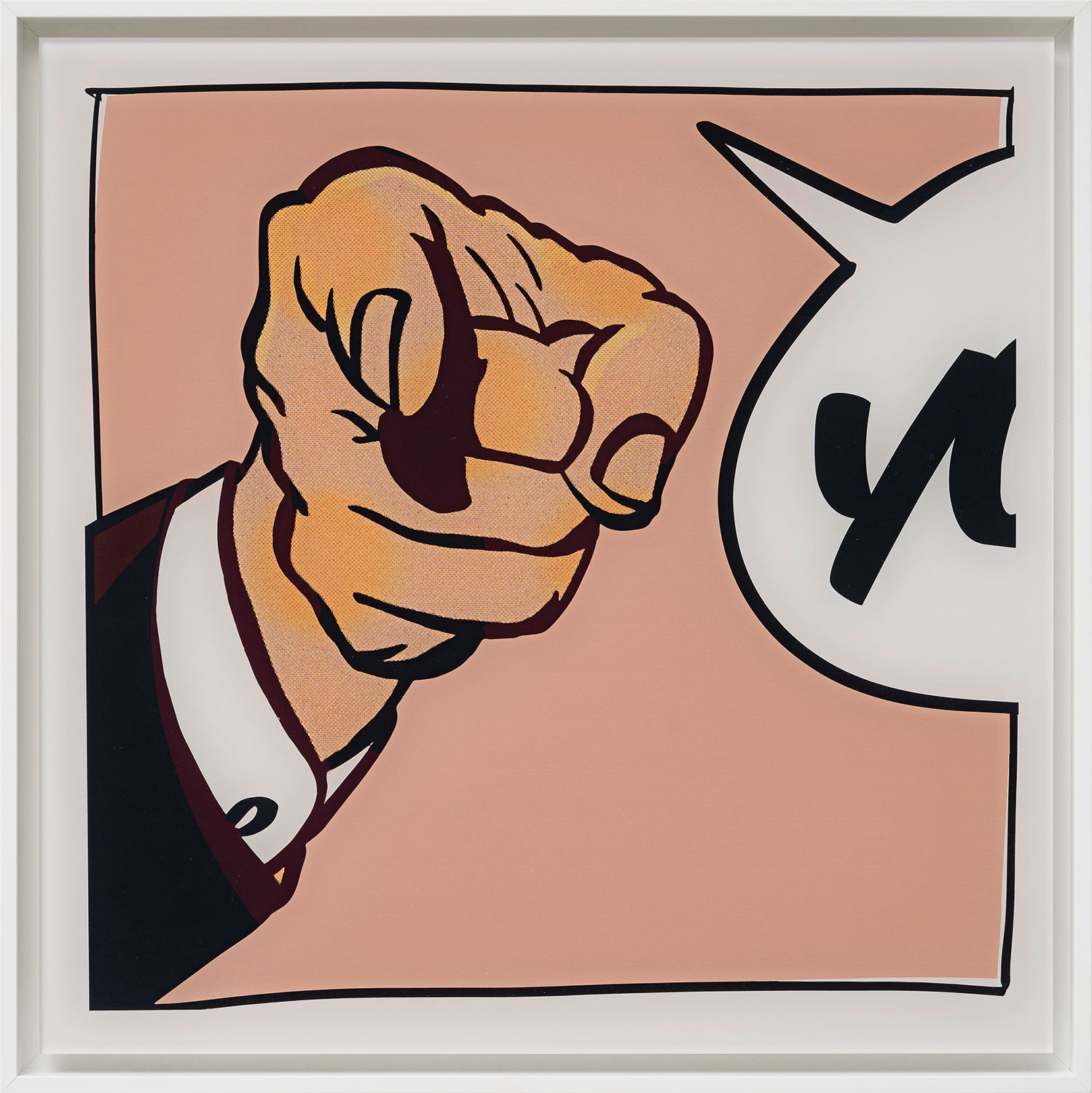 Bild "YOU" - aus der Serie "Pop Art Parallaxenknick", gerahmt von Maike Barbara Maier