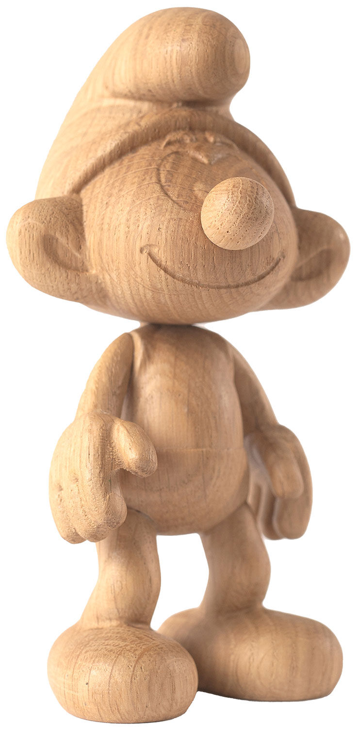 Houten figuur "SMURF" (kleine versie) - Ontwerp Jakob Burgso cstorm-arsmundi-base.detail.by-artist Boyhood ApS