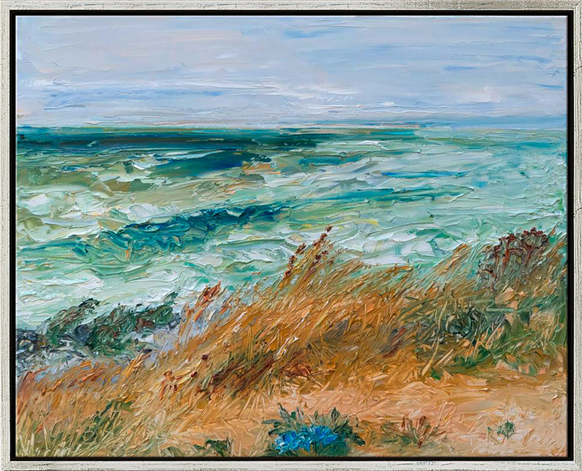 Bild "Ostsee / Ærø / St. Albert" (2022) (Original / Unikat), gerahmt von Ute Meyer