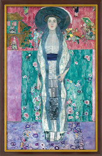 Bild "Porträtt av Adele Bloch-Bauer II" (1912), inramad von Gustav Klimt