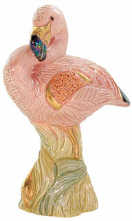 Keramisch beeldje "Flamingo"