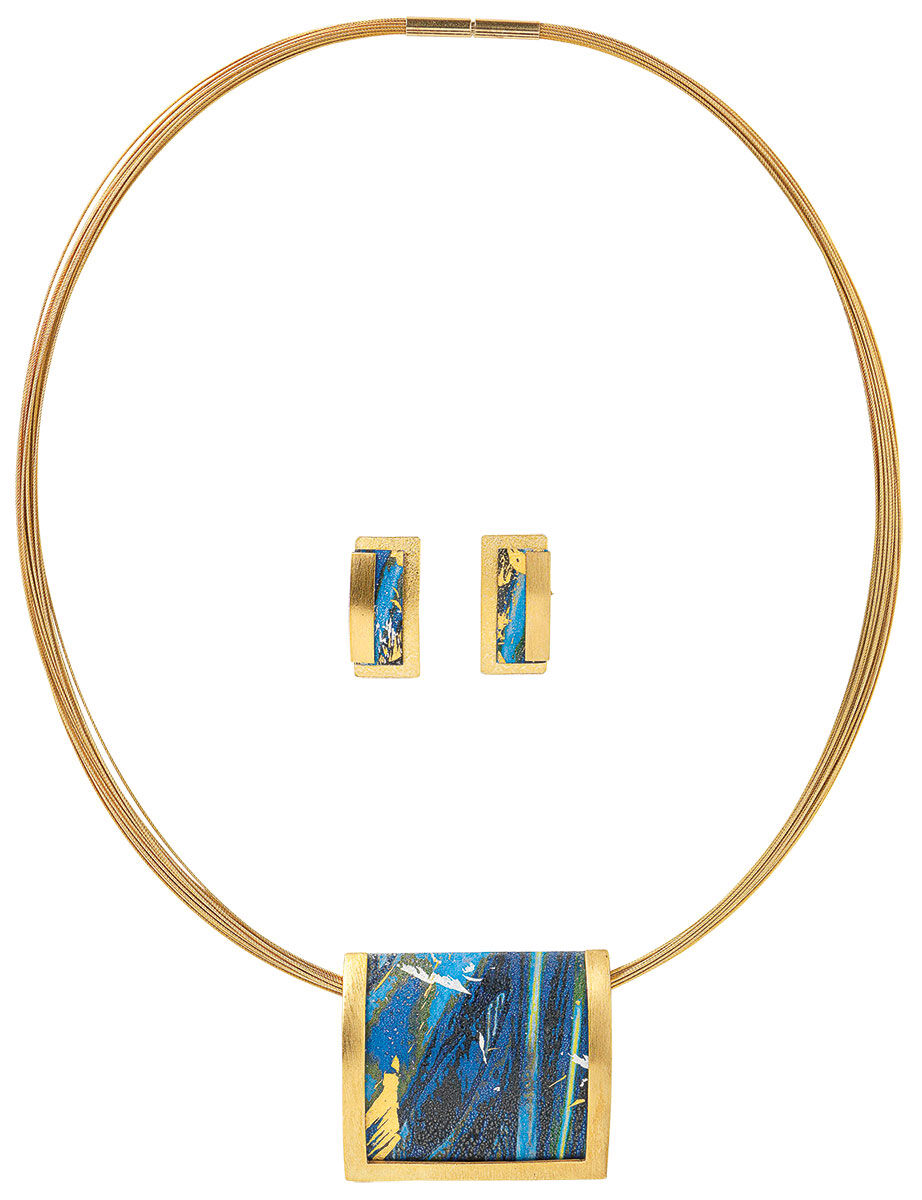 Jewellery set "Magic Blue" by Kreuchauff-Design