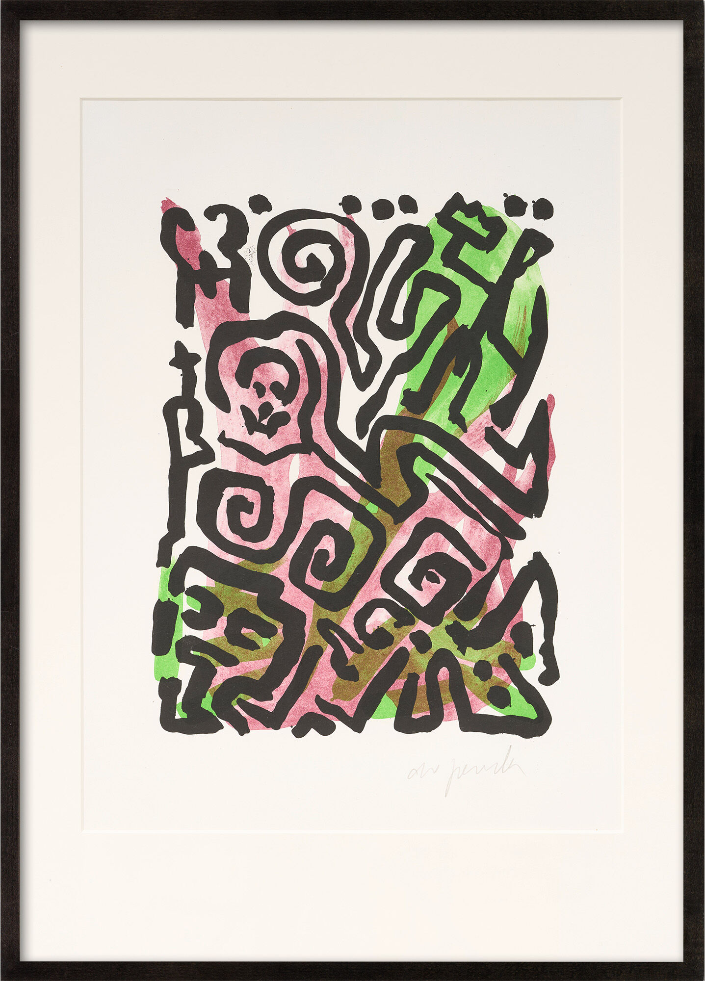 Bild "Tiské 8" (1990) von A. R. Penck