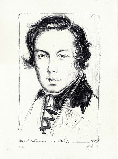 Bild "Robert Schumann", utan ram von Andreas Noßmann