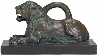 Skulptur "Lejonets vikt Susa", gjuten