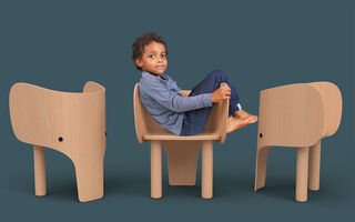 Children's chair "Elephant Chair", wood - Design Marc Venot by EO Denmark