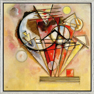Bild "På punkterna" (1928), inramad von Wassily Kandinsky
