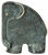 Skulptur / bokstöd "Elefant", brons