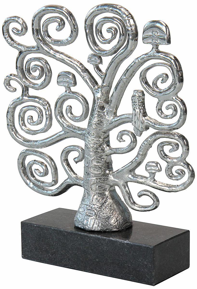 Skulptur "Livets träd", silverfärgad version von Gustav Klimt
