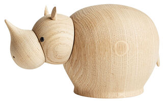 Wooden figure "Rina Rhinoceros Medium" - Design Steffen Juul by Woud