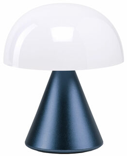 Kabellose LED-Dekoleuchte "Mina S" (Version Metallic Dunkelblau), dimmbar