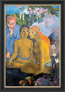 Bild "Contes Barbares - Barbariska berättelser" (1902), inramad von Paul Gauguin