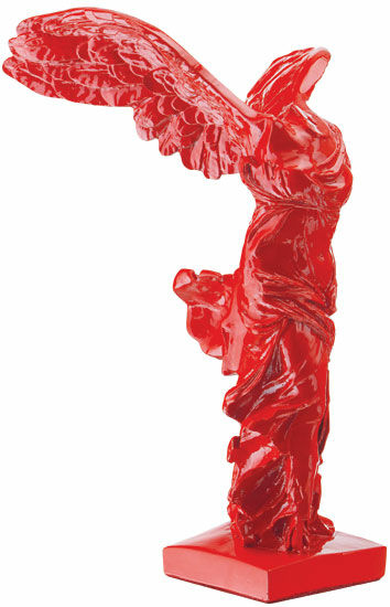Skulptur "Nike från Samothrake", röd gjutning