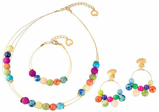 Smyckesset "Summer" med pärlor von Petra Waszak