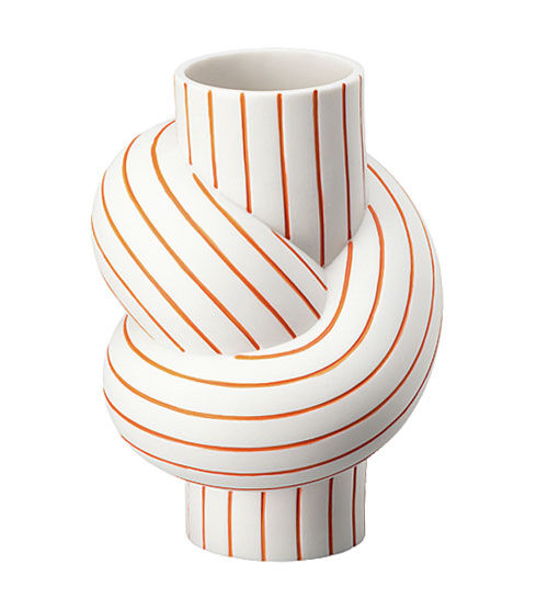 Porslinsvas "Node - Stripes Mango" - Design Martin Hirth von Rosenthal