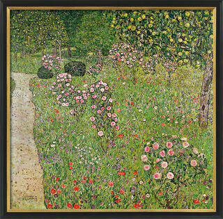 Bild "Obstgarten mit Rosen" (1911-12), gerahmt