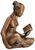 Skulptur "Läsande kvinna" (2018), brons