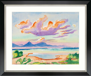 Picture "The Cloud, Chiemsee" (1947), black and silver-coloured framed version